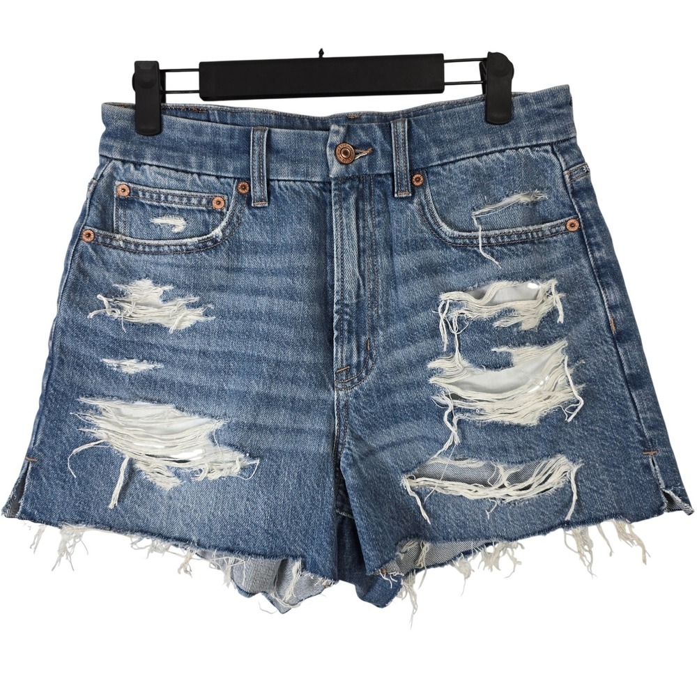 American Eagle‎ Curvy 90's Boyfriend Short Denim High Waisted Jean 6 Ripped